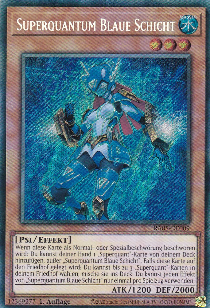 Superquantum Blaue Schicht - RA05-DE009 - Secret Rare - Deutsch - Rarity Collection 5 - Yugioh