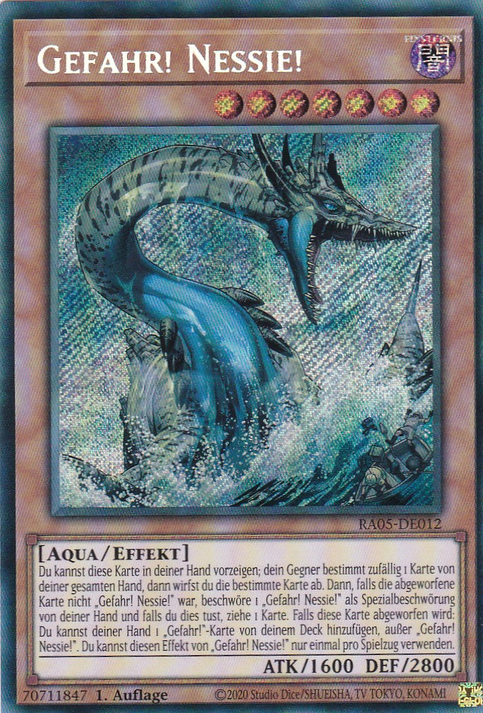 Gefahr! Nessie! - RA05-DE012 - Secret Rare - Deutsch - Rarity Collection 5 - Yugioh