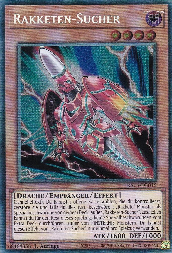 Rakketen-Sucher - RA05-DE015 - Secret Rare - Deutsch - Rarity Collection 5 - Yugioh