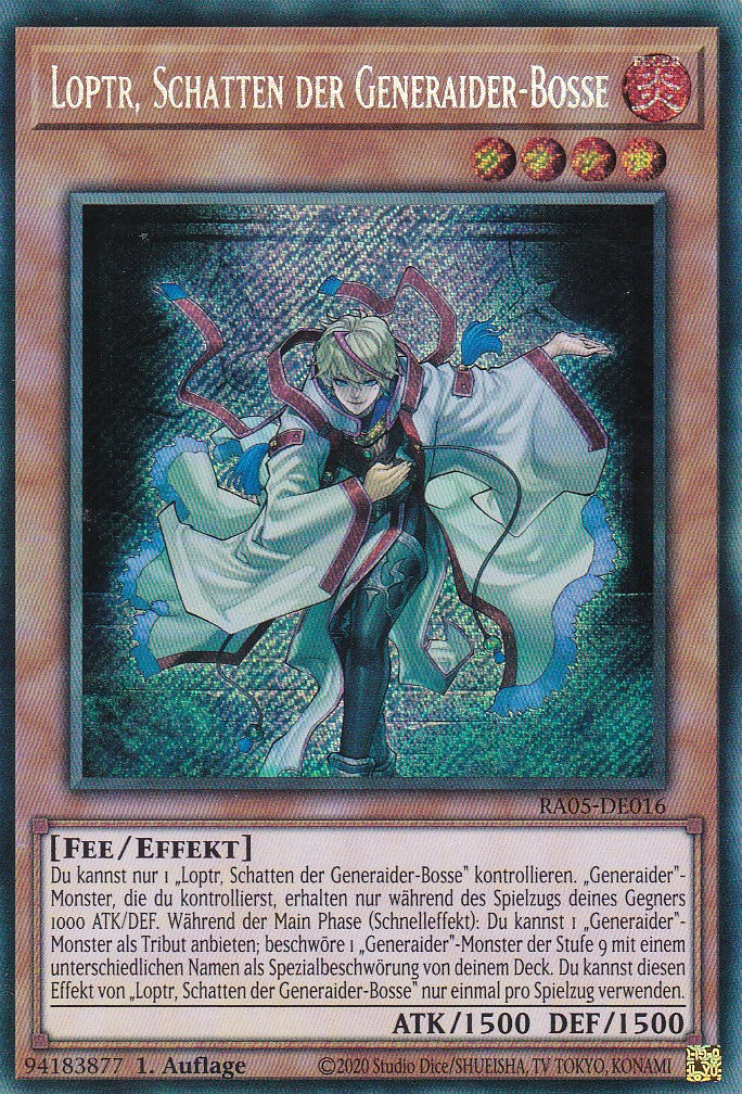 Loptr, Schatten der Generaider-Bosse - RA05-DE016 - Secret Rare - Deutsch - Rarity Collection 5 - Yugioh