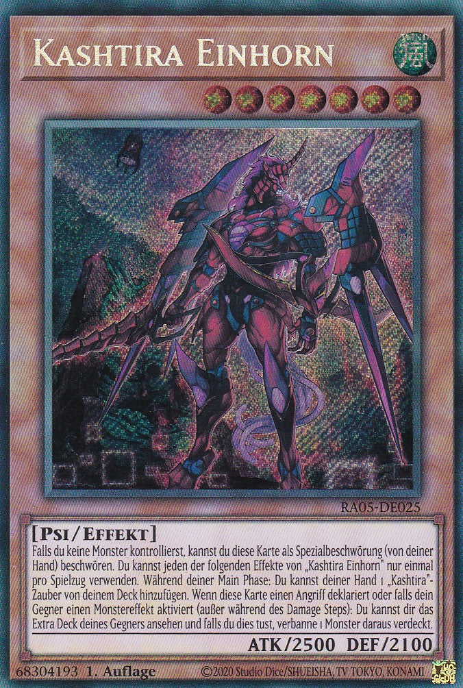 Kashtira Einhorn - RA05-DE025 - Secret Rare - Deutsch - Rarity Collection 5 - Yugioh