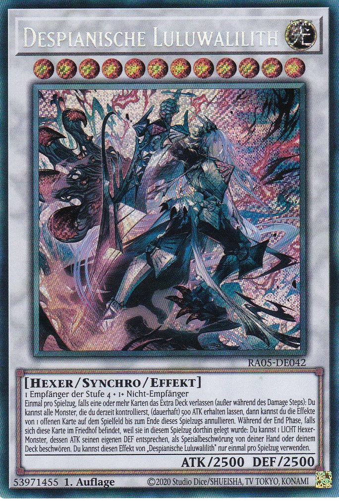 Despianische Luluwalilith - RA05-DE042 - Secret Rare - Deutsch - Rarity Collection 5 - Yugioh