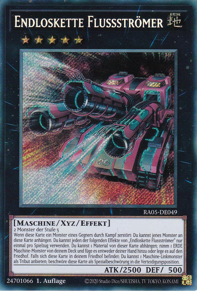 Endloskette Flussströmer - RA05-DE049 - Secret Rare - Deutsch - Rarity Collection 5 - Yugioh