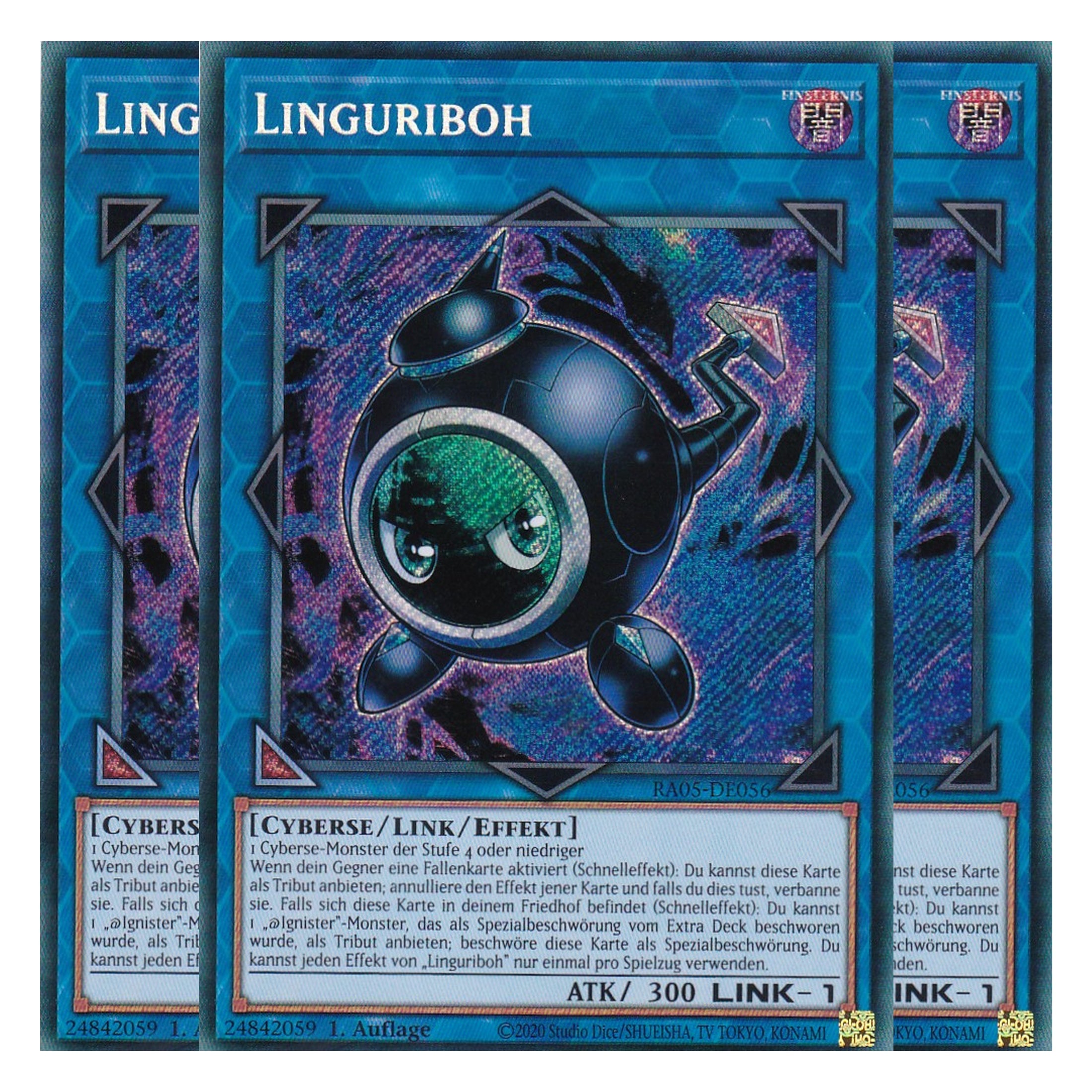 Linguriboh - RA05-DE056 - Secret Rare - Deutsch - Rarity Collection 5 - Yugioh - Playset (3 Kopien)