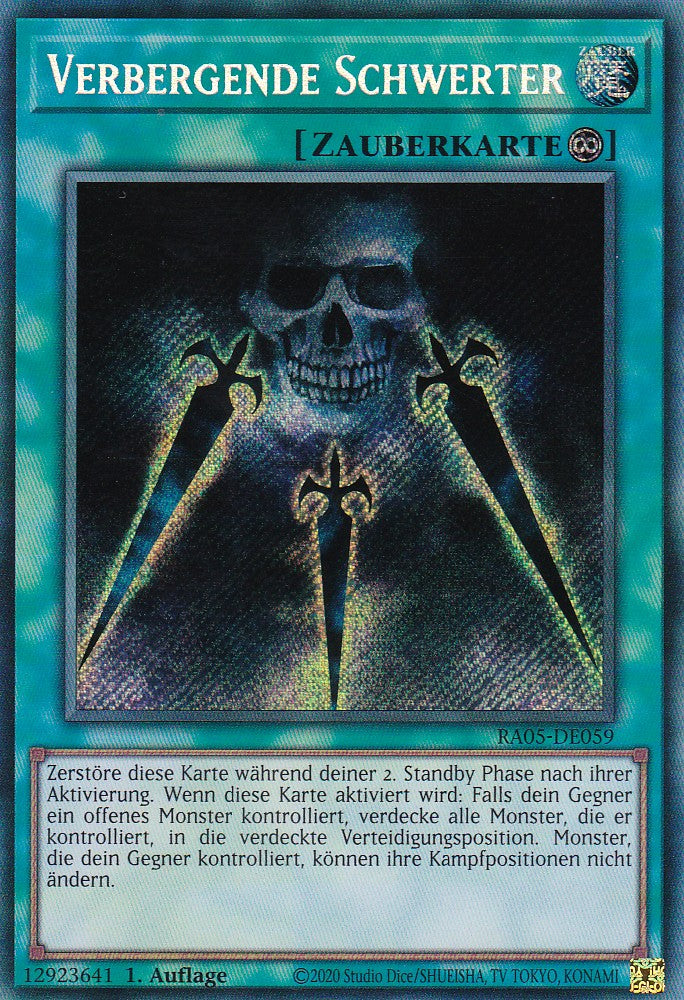 Verbergende Schwerter - RA05-DE059 - Secret Rare - Deutsch - Rarity Collection 5 - Yugioh