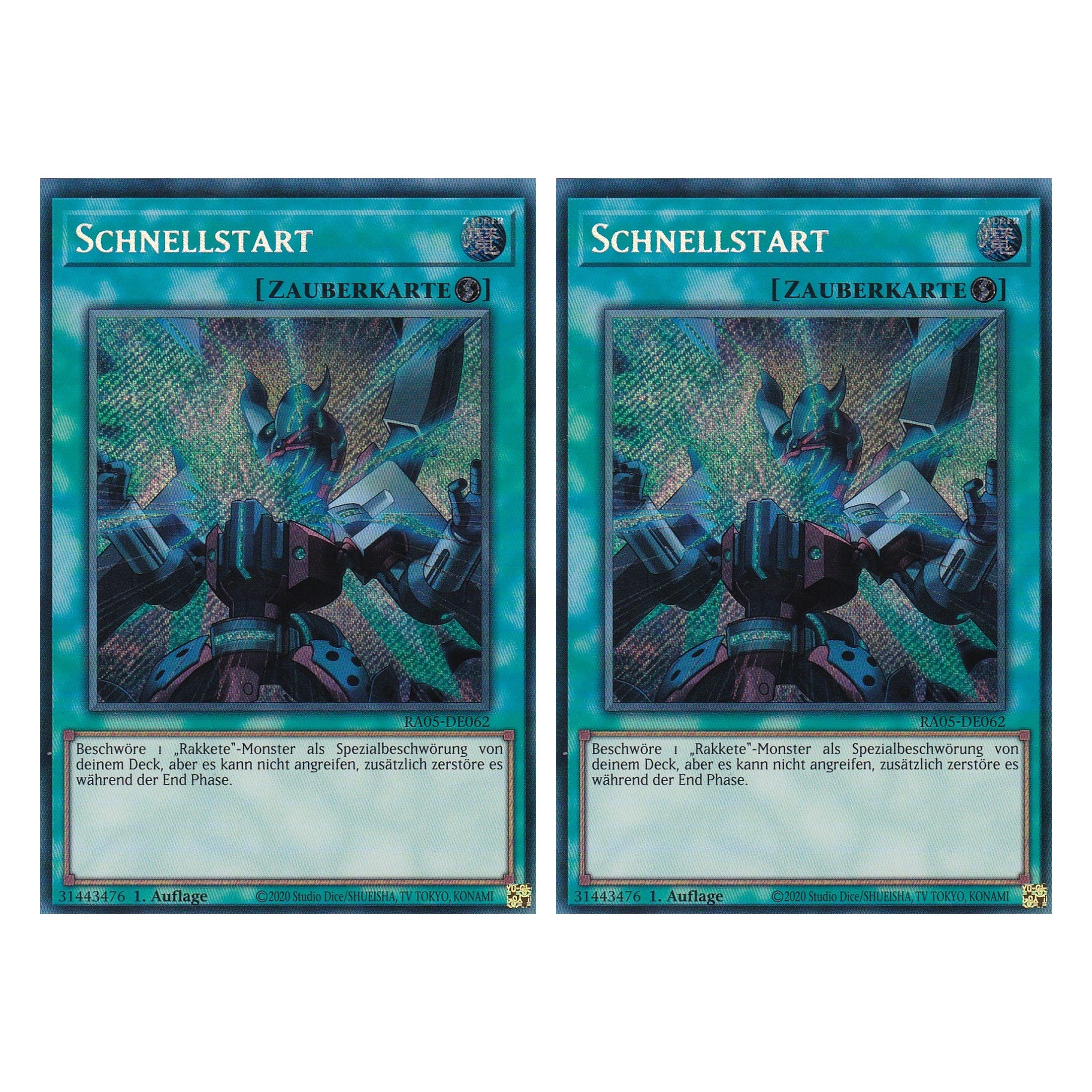 Schnellstart - RA05-DE062 - Secret Rare - Deutsch - Rarity Collection 5 - Yugioh - Duo Set (2 Stück)