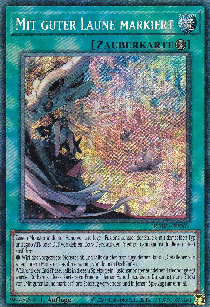 Mit guter Laune markiert - RA05-DE067 - Secret Rare - Deutsch - Rarity Collection 5 - Yugioh