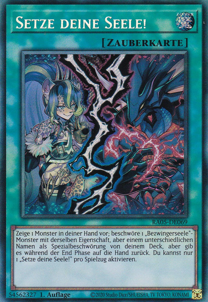Setze deine Seele! - RA05-DE069 - Secret Rare - Deutsch - Rarity Collection 5 - Yugioh