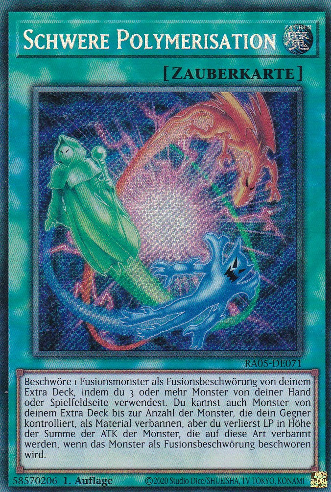 Schwere Polymerisation - RA05-DE071 - Secret Rare - Deutsch - Rarity Collection 5 - Yugioh