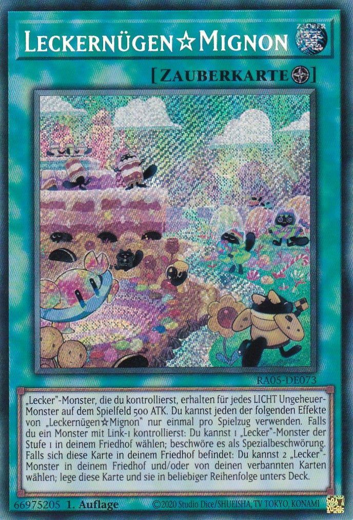 Leckernügen☆Mignon - RA05-DE073 - Secret Rare - Deutsch - Rarity Collection 5 - Yugioh