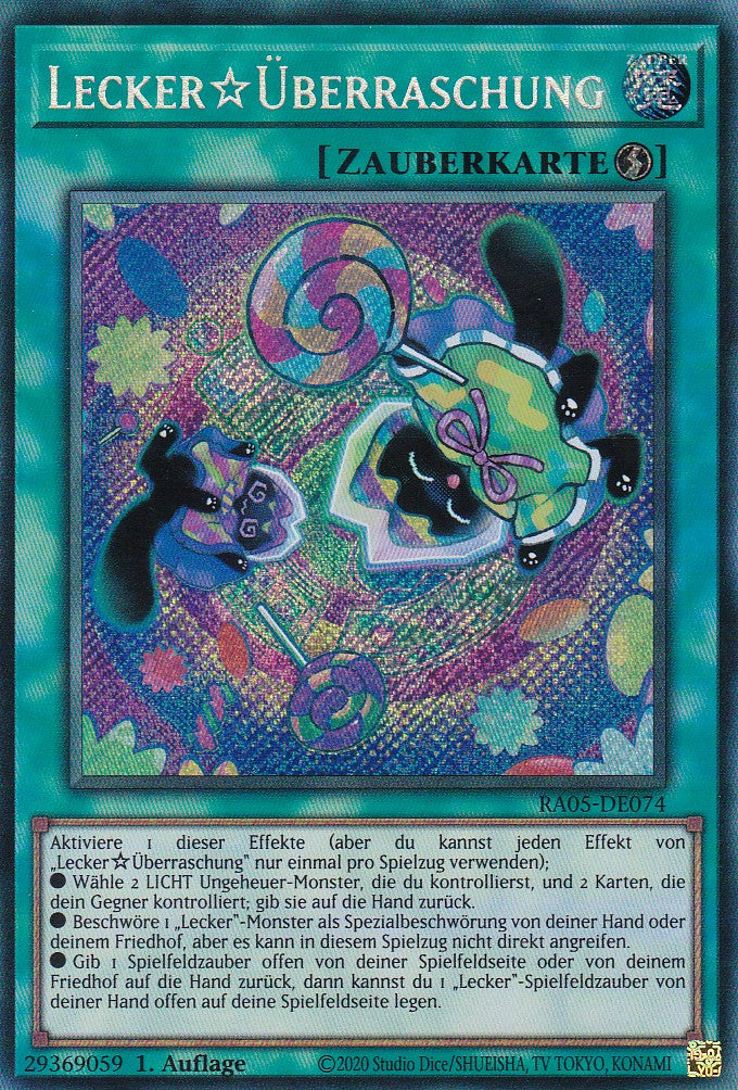 Lecker☆Überraschung - RA05-DE074 - Secret Rare - Deutsch - Rarity Collection 5 - Yugioh
