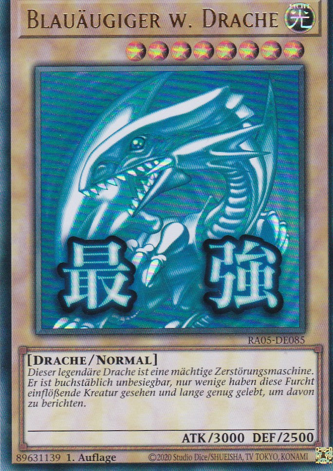 Blauäugiger w. Drache - RA05-DE085 - Ultra Rare - Deutsch - Rarity Collection 5 - Yugioh