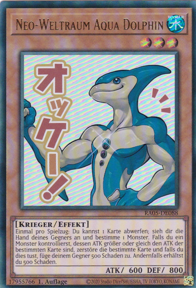 Neo-Weltraum Aqua Dolphin - RA05-DE088 - Ultra Rare - Deutsch - Rarity Collection 5 - Yugioh
