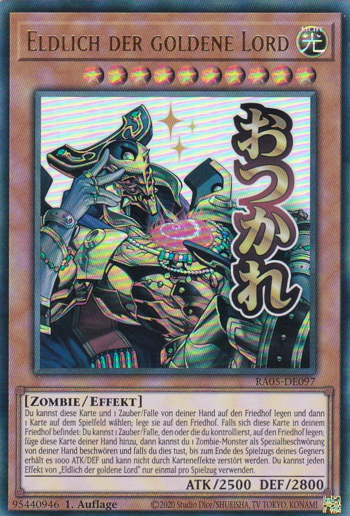 Eldlich der goldene Lord - RA05-DE097 - Ultra Rare - Deutsch - Rarity Collection 5 - Yugioh