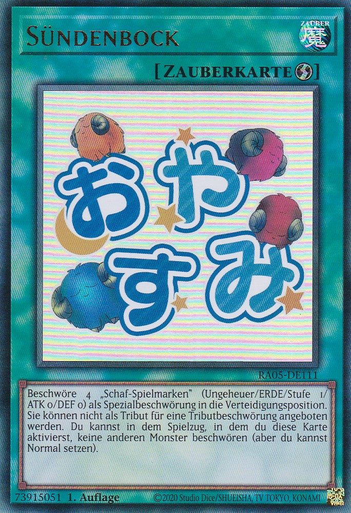 Sündenbock - RA05-DE111 - Ultra Rare - Deutsch - Rarity Collection 5 - Yugioh