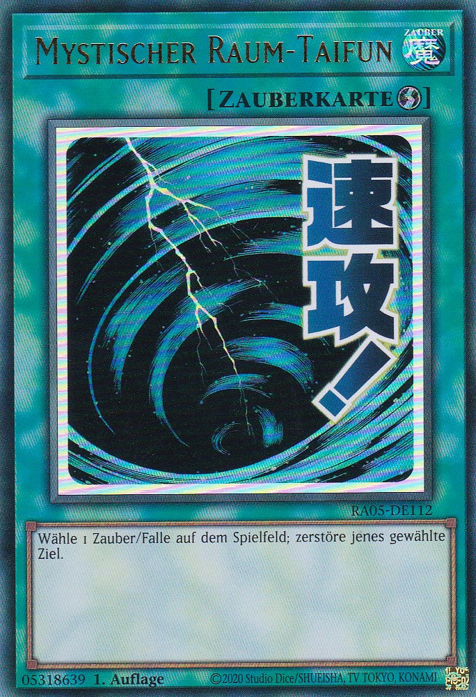 Mystischer Raum-Taifun - RA05-DE112 - Ultra Rare - Deutsch - Rarity Collection 5 - Yugioh
