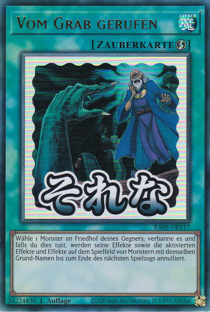 Vom Grab gerufen - RA05-DE117 - Ultra Rare - Deutsch - Rarity Collection 5 - Yugioh