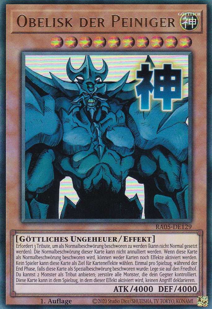 Obelisk der Peiniger - RA05-DE129 - Ultra Rare - Deutsch - Rarity Collection 5 - Yugioh