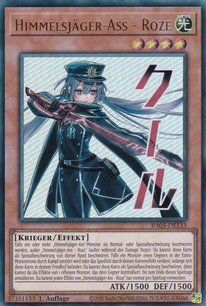 Himmelsjäger-Ass - Roze - RA05-DE133 - Ultra Rare - Deutsch - Rarity Collection 5 - Yugioh