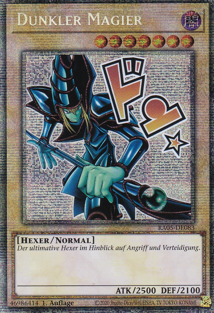 Dunkler Magier - RA05-DE083 - Starlight Rare - Deutsch - Rarity Collection 5 - Yugioh