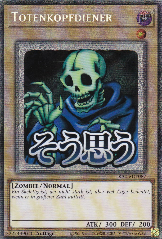 Totenkopfdiener - RA05-DE087 - Starlight Rare - Deutsch - Rarity Collection 5 - Yugioh