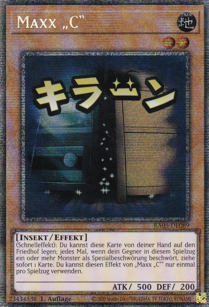 Maxx „C“ - RA05-DE089 - Starlight Rare - Deutsch - Rarity Collection 5 - Yugioh
