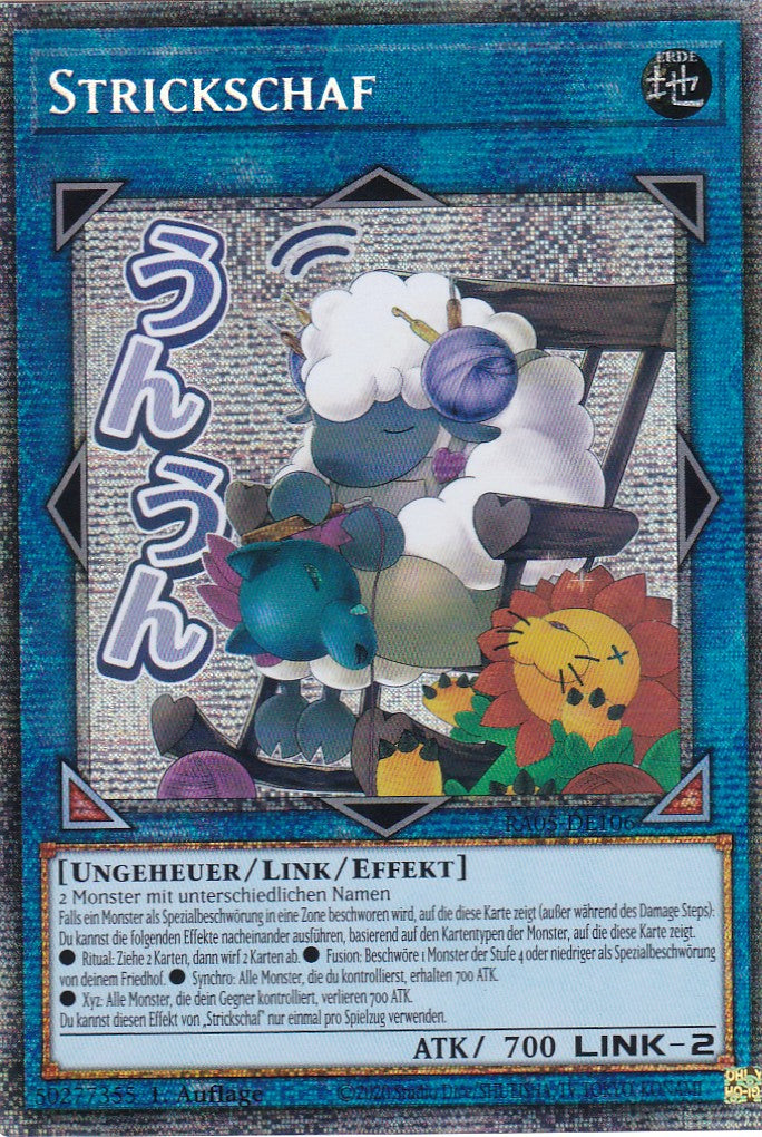 Strickschaf - RA05-DE106 - Starlight Rare - Deutsch - Rarity Collection 5 - Yugioh
