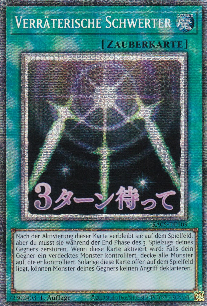 Verräterische Schwerter - RA05-DE109 - Starlight Rare - Deutsch - Rarity Collection 5 - Yugioh