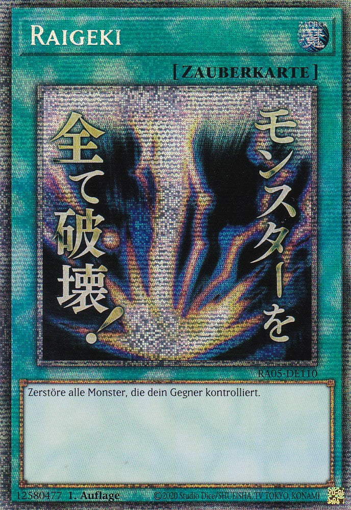 Raigeki - RA05-DE110 - Starlight Rare - Deutsch - Rarity Collection 5 - Yugioh