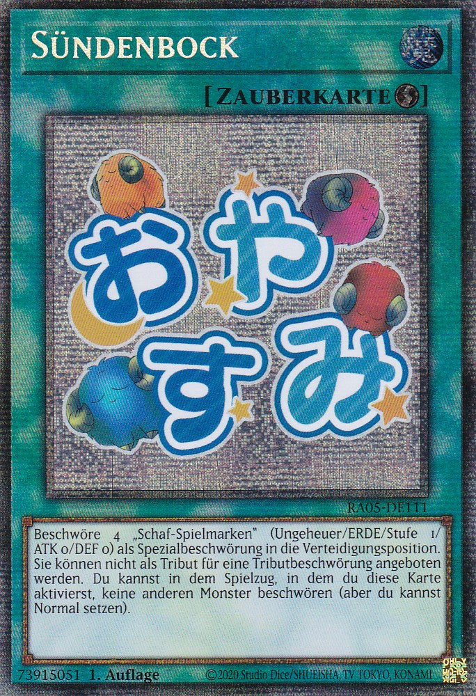 Sündenbock - RA05-DE111 - Starlight Rare - Deutsch - Rarity Collection 5 - Yugioh