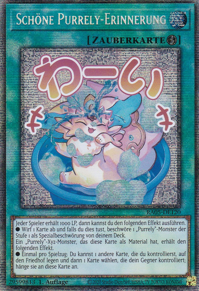Schöne Purrely-Erinnerung - RA05-DE120 - Starlight Rare - Deutsch - Rarity Collection 5 - Yugioh