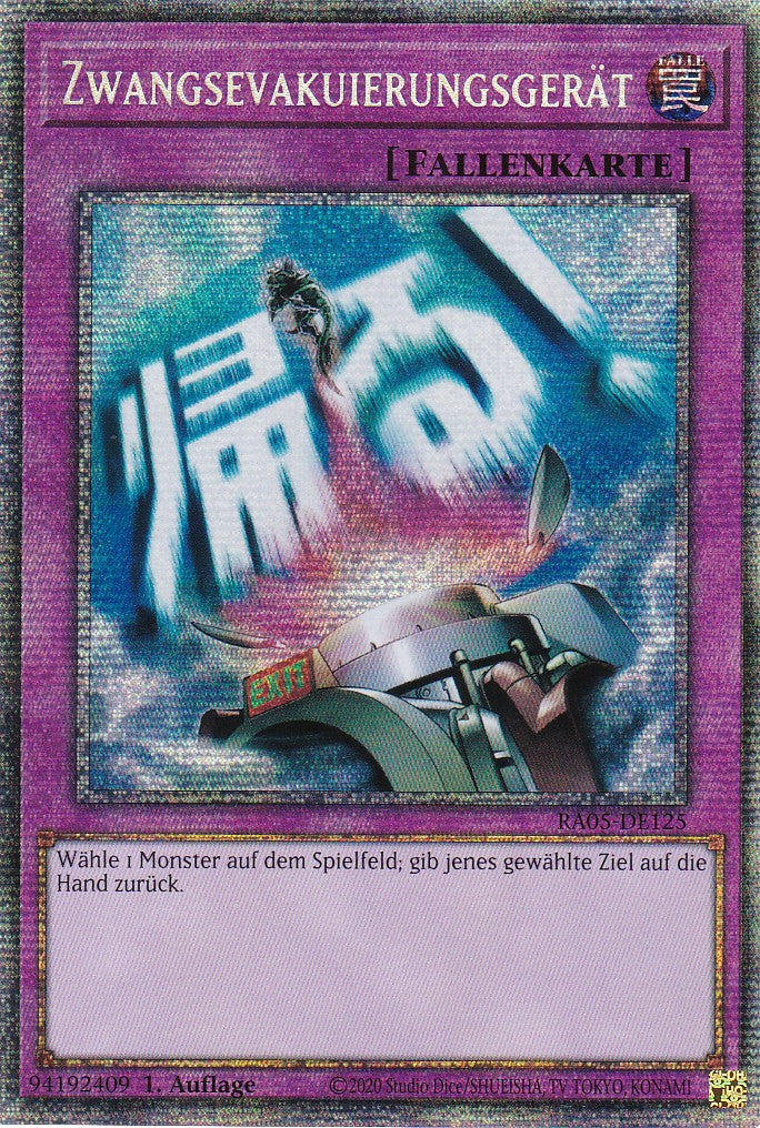 Zwangsevakuierungsgerät - RA05-DE125 - Starlight Rare - Deutsch - Rarity Collection 5 - Yugioh