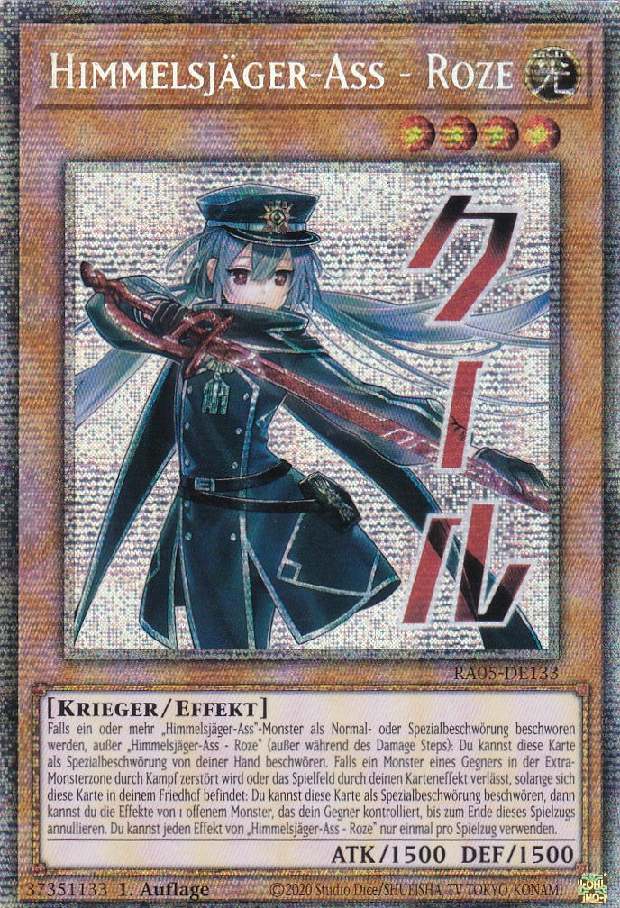 Himmelsjäger-Ass - Roze - RA05-DE133 - Starlight Rare - Deutsch - Rarity Collection 5 - Yugioh