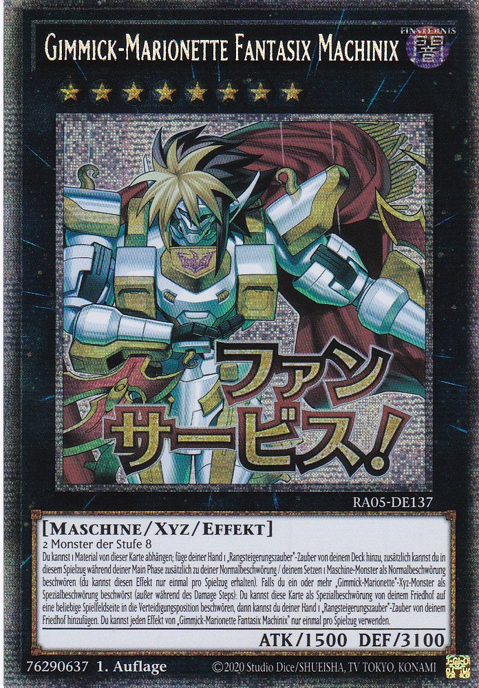Gimmick-Marionette Fantasix Machinix - RA05-DE137 - Starlight Rare - Deutsch - Rarity Collection 5 - Yugioh