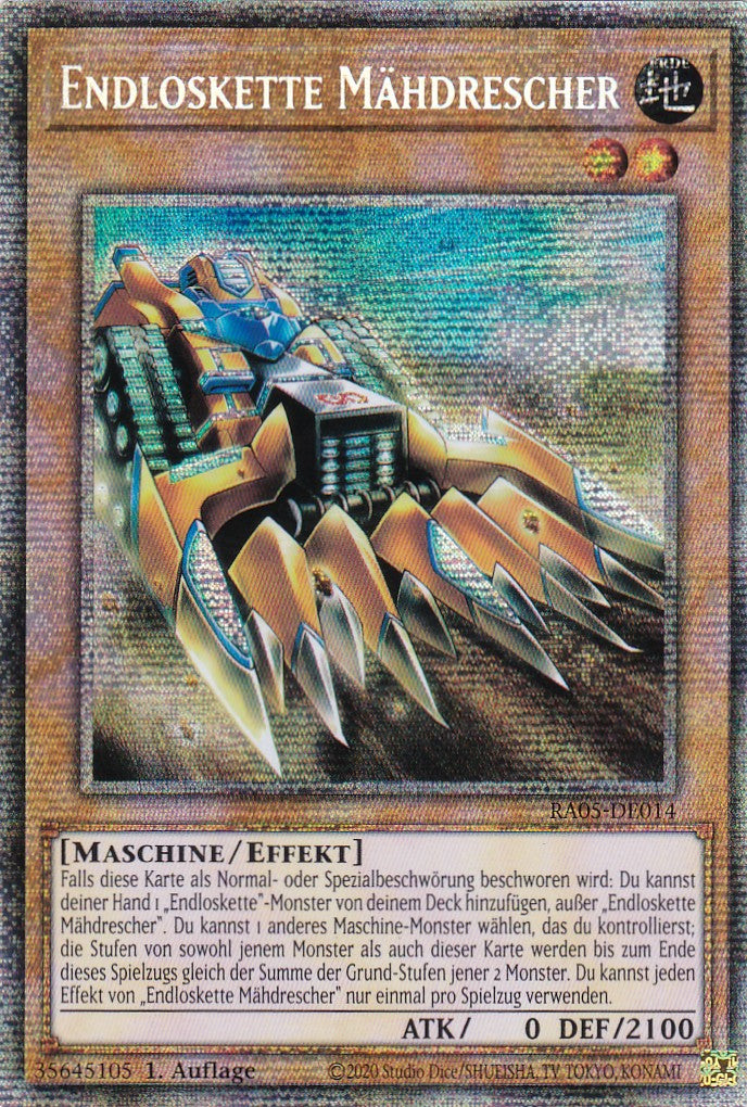 Endloskette Mähdrescher - RA05-DE014 - Starlight Rare - Deutsch - Rarity Collection 5 - Yugioh