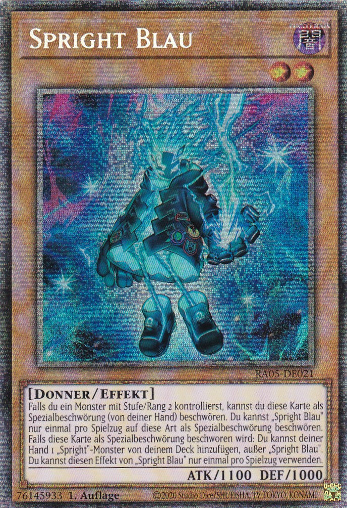 Spright Blau - RA05-DE021 - Starlight Rare - Deutsch - Rarity Collection 5 - Yugioh
