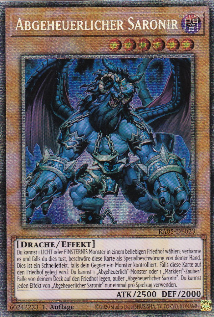Abgeheuerlicher Saronir - RA05-DE023 - Starlight Rare - Deutsch - Rarity Collection 5 - Yugioh