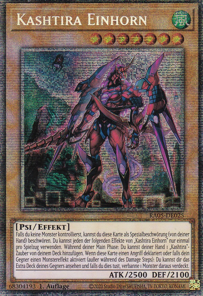 Kashtira Einhorn - RA05-DE025 - Starlight Rare - Deutsch - Rarity Collection 5 - Yugioh