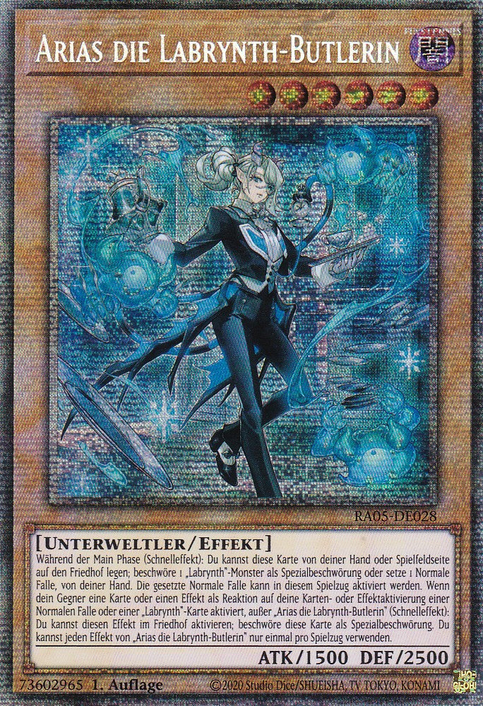 Arias die Labrynth-Butlerin - RA05-DE028 - Starlight Rare - Deutsch - Rarity Collection 5 - Yugioh