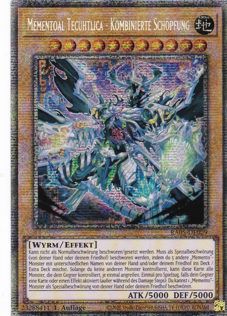 Mementoal Tecuhtlica - Kombinierte Schöpfung - RA05-DE029 - Starlight Rare - Deutsch - Rarity Collection 5 - Yugioh