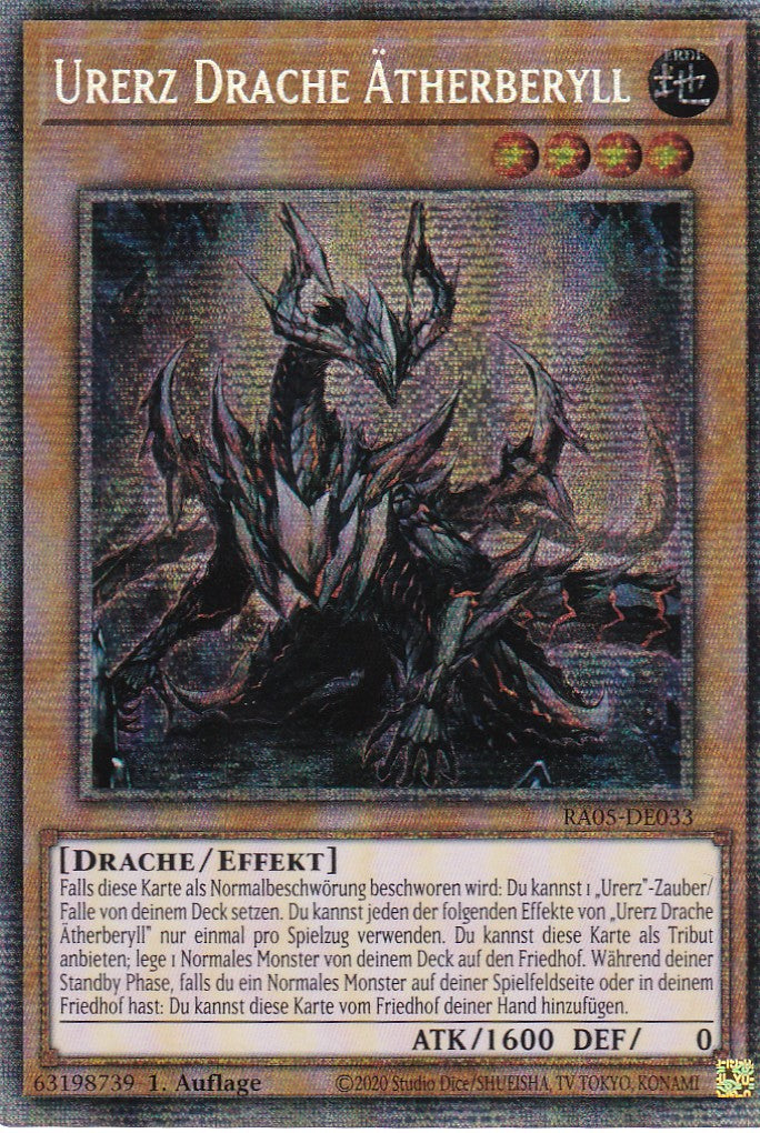 Urerz Drache Ätherberyll - RA05-DE033 - Starlight Rare - Deutsch - Rarity Collection 5 - Yugioh