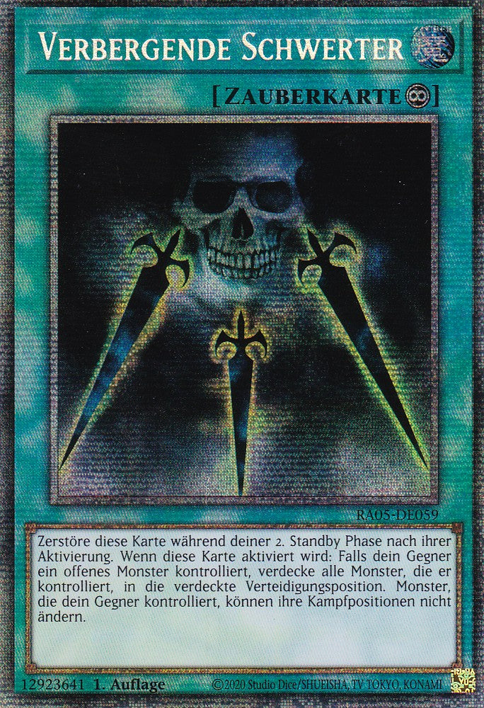 Verbergende Schwerter - RA05-DE059 - Starlight Rare - Deutsch - Rarity Collection 5 - Yugioh