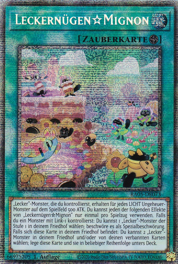 Leckernügen☆Mignon - RA05-DE073 - Starlight Rare - Deutsch - Rarity Collection 5 - Yugioh