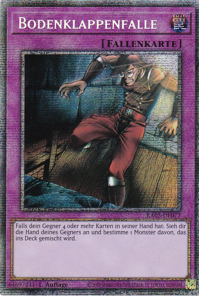 Bodenklappenfalle - RA05-DE077 - Starlight Rare - Deutsch - Rarity Collection 5 - Yugioh