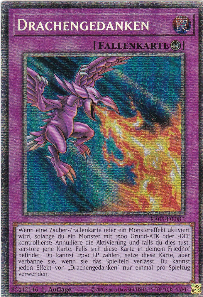 Drachengedanken - RA05-DE082 - Starlight Rare - Deutsch - Rarity Collection 5 - Yugioh