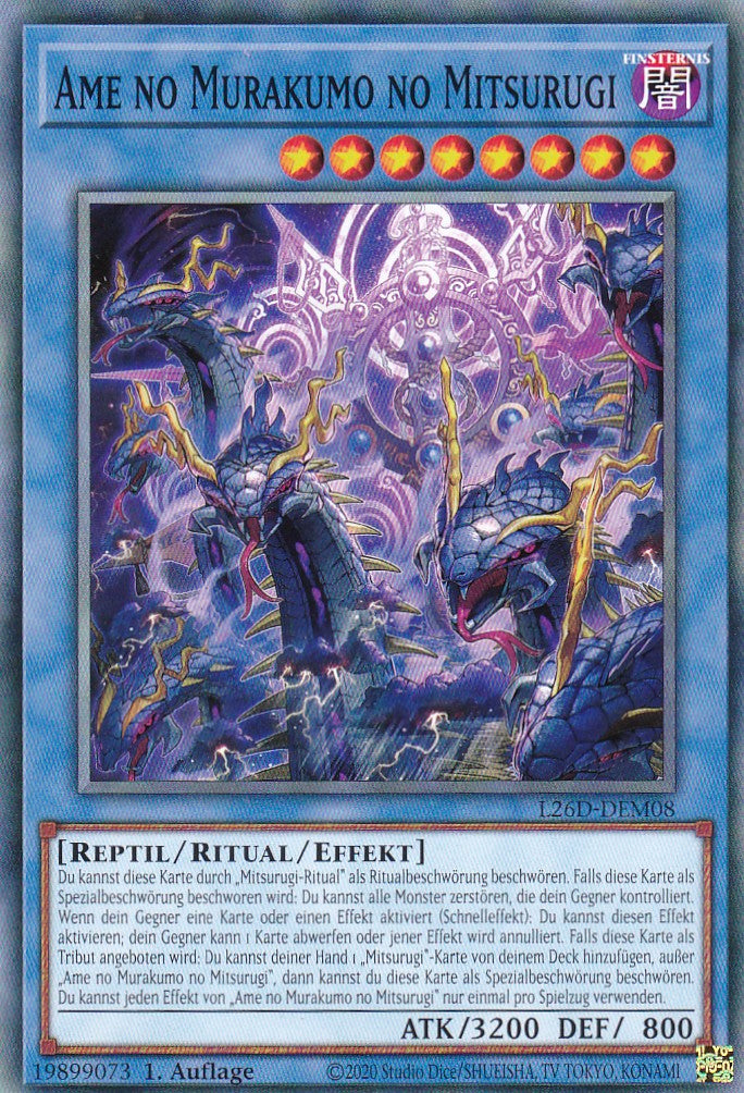 L26D-DEM08 - Ame no Murakumo no Mitsurugi - Common - Deutsch - Legendary Modern Decks 2026 - Yu-Gi-Oh! - mit LMS Trading Fieldcenter Karte