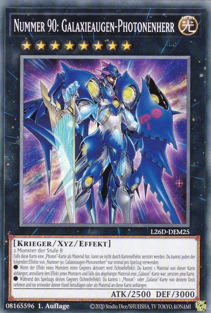 L26D-DEM25 - Nummer 90: Galaxieaugen-Photonenherr - Common - Deutsch - Legendary Modern Decks 2026 - Yu-Gi-Oh! - mit LMS Trading Fieldcenter Karte