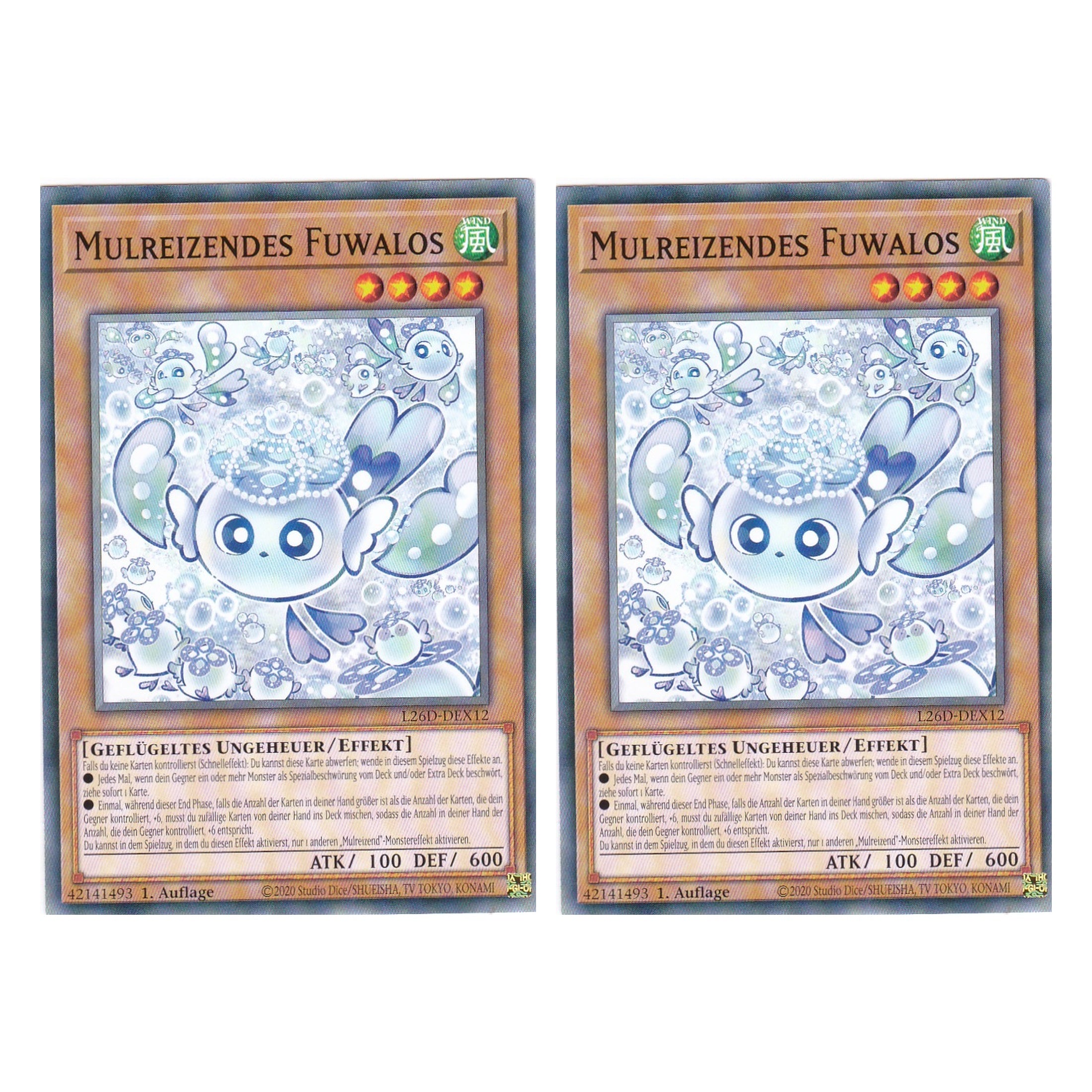 L26D-DEX12 - Mulreizendes Fuwalos - Common - Deutsch - 1. Auflage - Legendary Modern Decks 2026 - Duo Set (2 Stück) - Yu-Gi-Oh! - mit LMS Trading Fieldcenter Karte