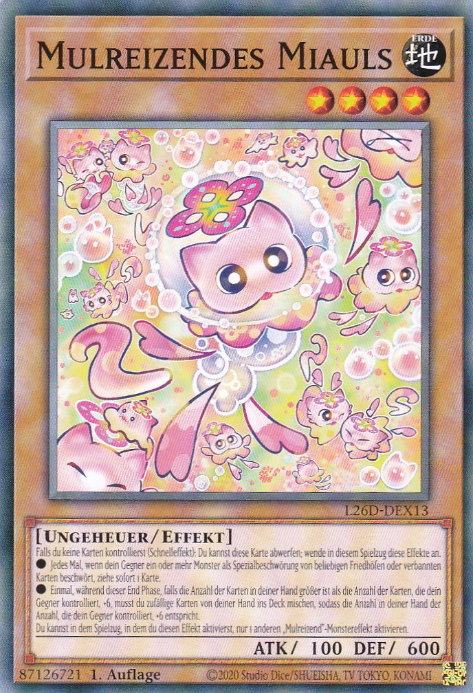 L26D-DEX13 - Mulreizendes Miauls - Common - Deutsch - Legendary Modern Decks 2026 - Yu-Gi-Oh! - mit LMS Trading Fieldcenter Karte