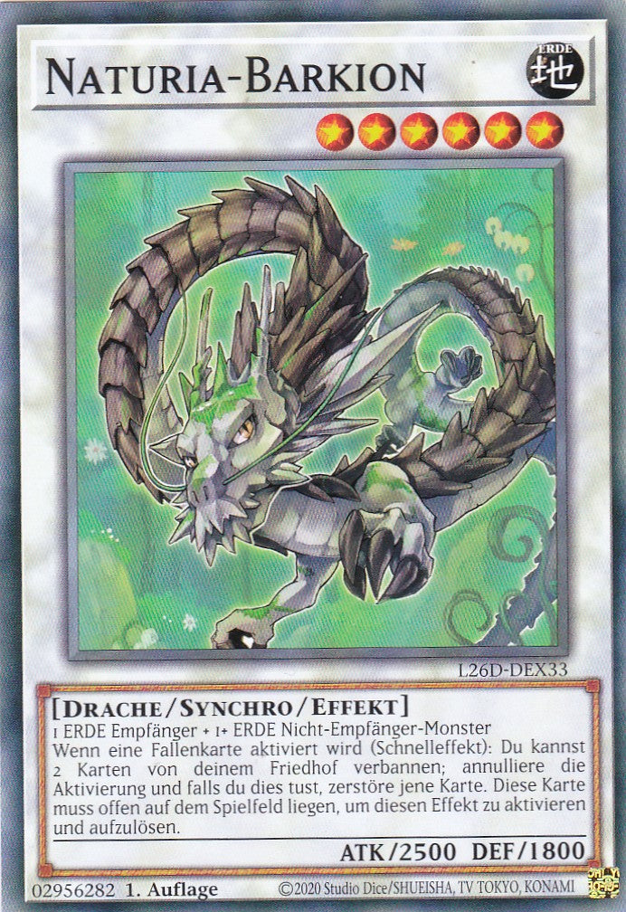 L26D-DEX33 - Naturia-Barkion - Common - Deutsch - Legendary Modern Decks 2026 - Yu-Gi-Oh! - mit LMS Trading Fieldcenter Karte